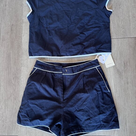 Navy Short Set - Picture 2 of 3